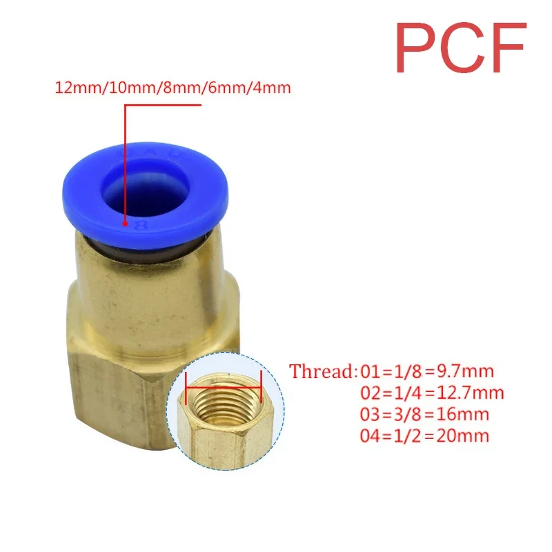 1 Uds conector rápido neumátic - Compression Fitting Brass reseña y precio